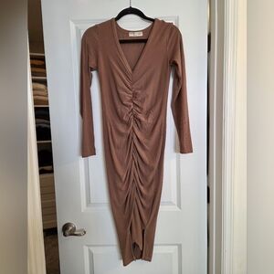 Electric & Rose Brown Long Sleeve Dress